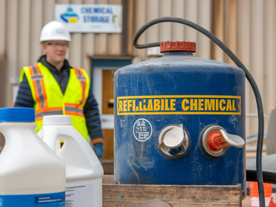 Why switching to refillable chemical dispensers cut one client’s plastic waste by 70%