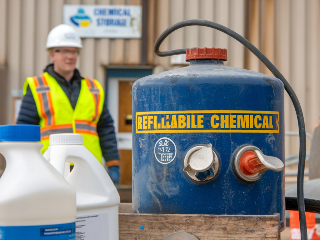 Why switching to refillable chemical dispensers cut one client’s plastic waste by 70%