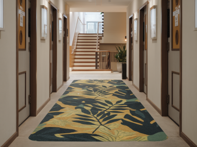 Which biodegradable floor pad delivered measurable savings for a medium‑size hotel and how to replicate the test