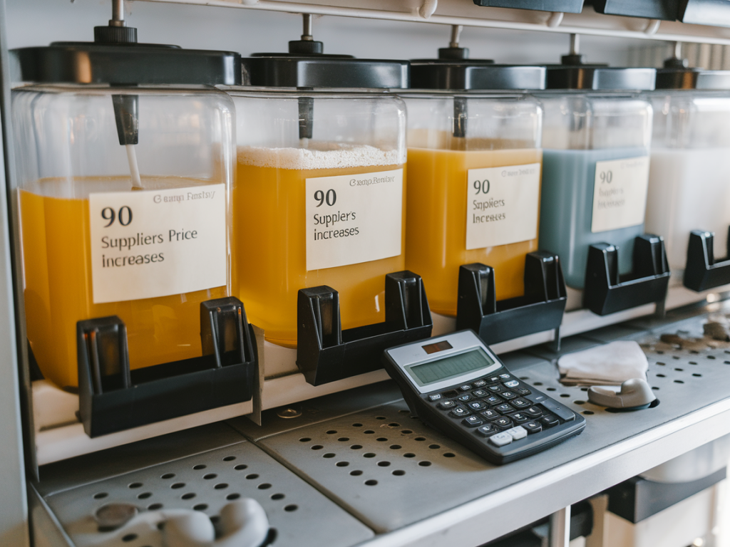 How to prove a refillable bulk dispenser system pays back suppliers’ price increases in 90 days