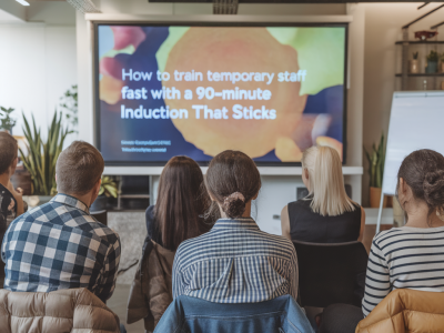 How to train temporary staff fast with a 90‑minute induction that sticks